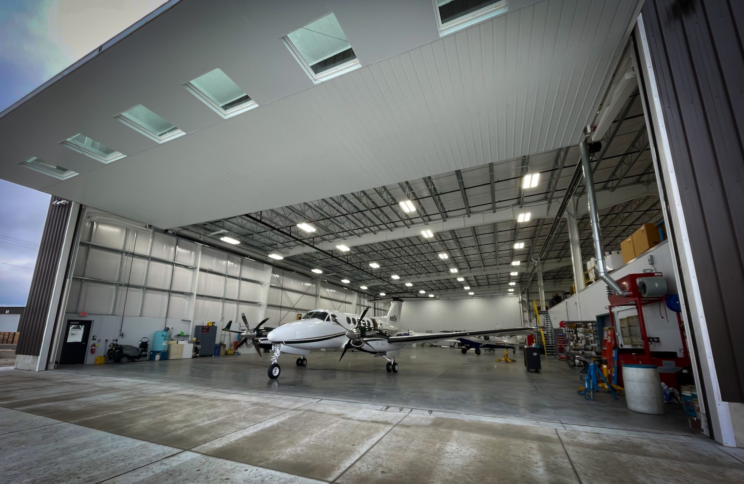 Business aircraft at an FBO